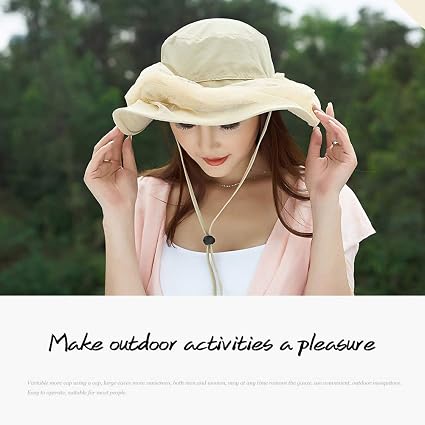 Mosquito Head Net Hat, Safari Sun Hat 