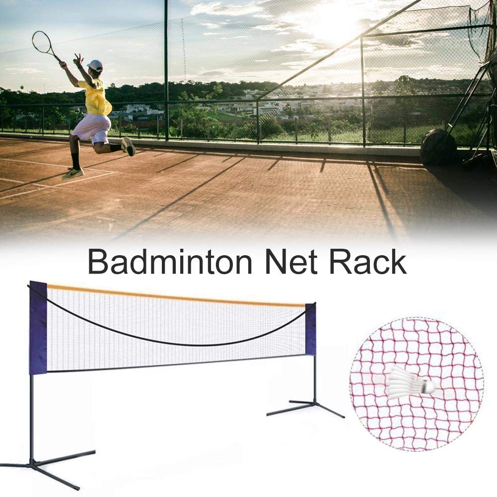 niyin204 Badminton Net Rack Portable Folding Nets Tennis Simple Standard Mobile Venue Indoor And Outdoor Net Standard Sports Bracket