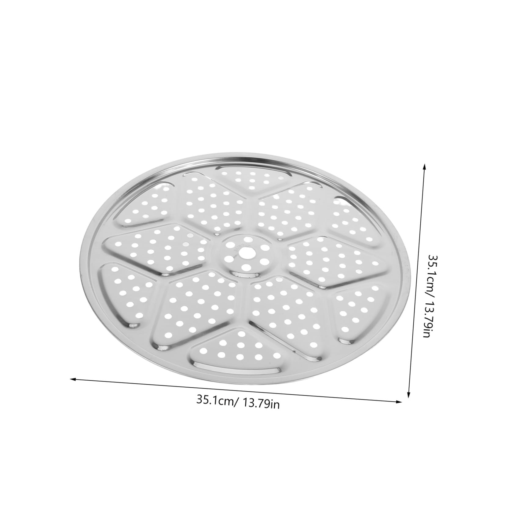 SHINEOFI 2 piezas Bandeja de Vapor Redonda de Acero Inoxidable de Rejilla para Cocinar al Vapor Compatible con Ollas y Cocedoras Presión Resistente y Duradera para Cocina Doméstica y