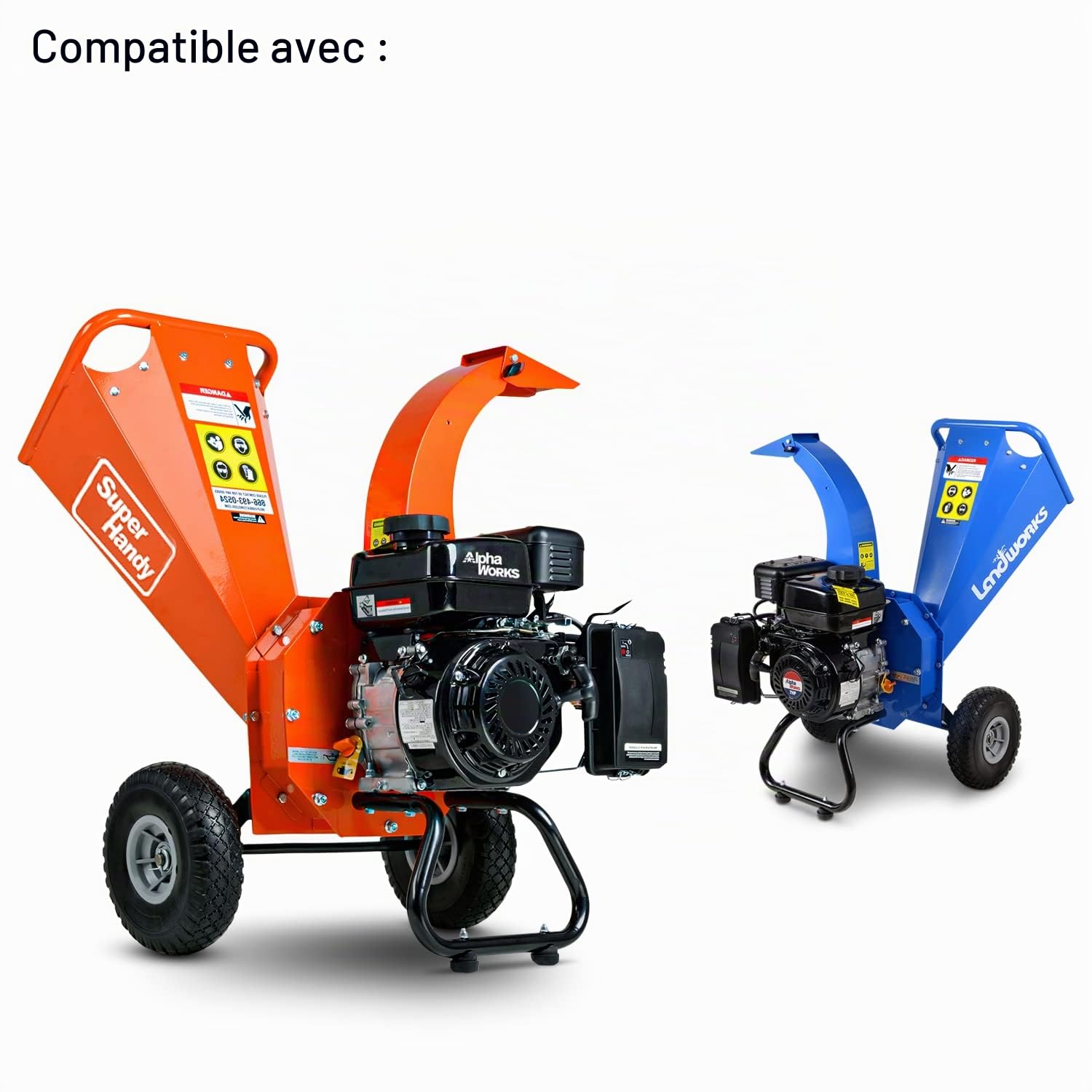 Landworks Ensemble Universel de Lames/Couteaux de Rechange pour broyeur de broyeur de broyeur de Bois Universel (Qty 2) pour Les broyeurs SuperHandy et de Bois