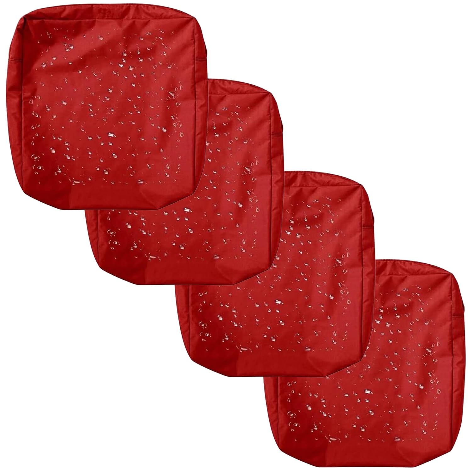 Uhvujdui Color 22 1/2/4Pcs Waterproof Seat Cushion Covers 50X50 60X60cm Garden Sofa Cushion Slipcovers With Zipper For Indoor Outdoor Patio Chairs Couch Rattan Furnitur(,60X60x10cm(4Pc))