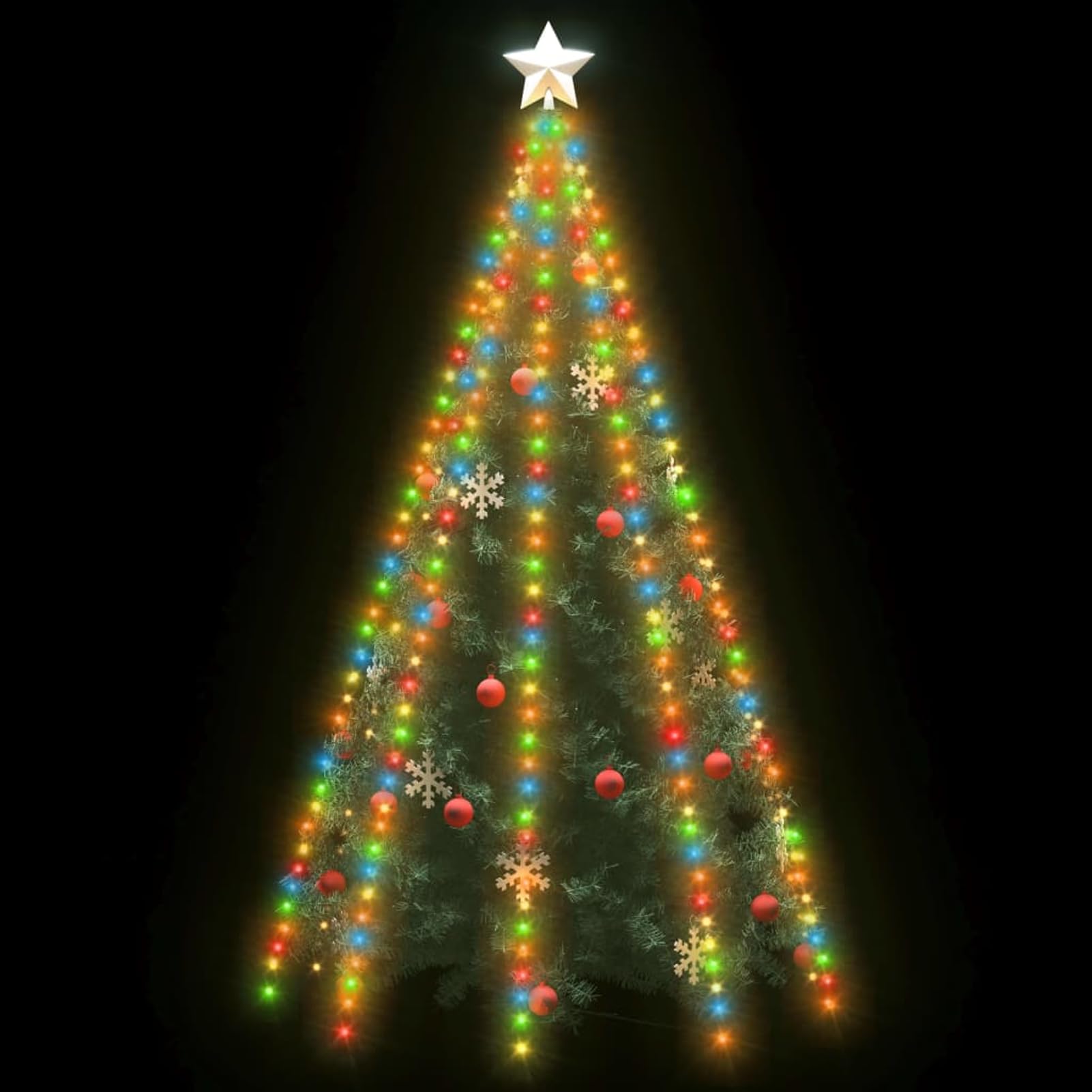 Gecheer Ghirlanda luminosa per albero di Natale, 400 LED, 400 cm, con luci a LED, per albero di Natale, decorazione per feste, soggiorno, casa, ufficio