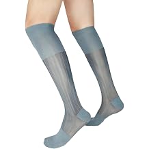 Men Silky Socks Sheer Men Dress Socks Ultra Thin Nylon Sox Summer Cool Crew Sock for Formal