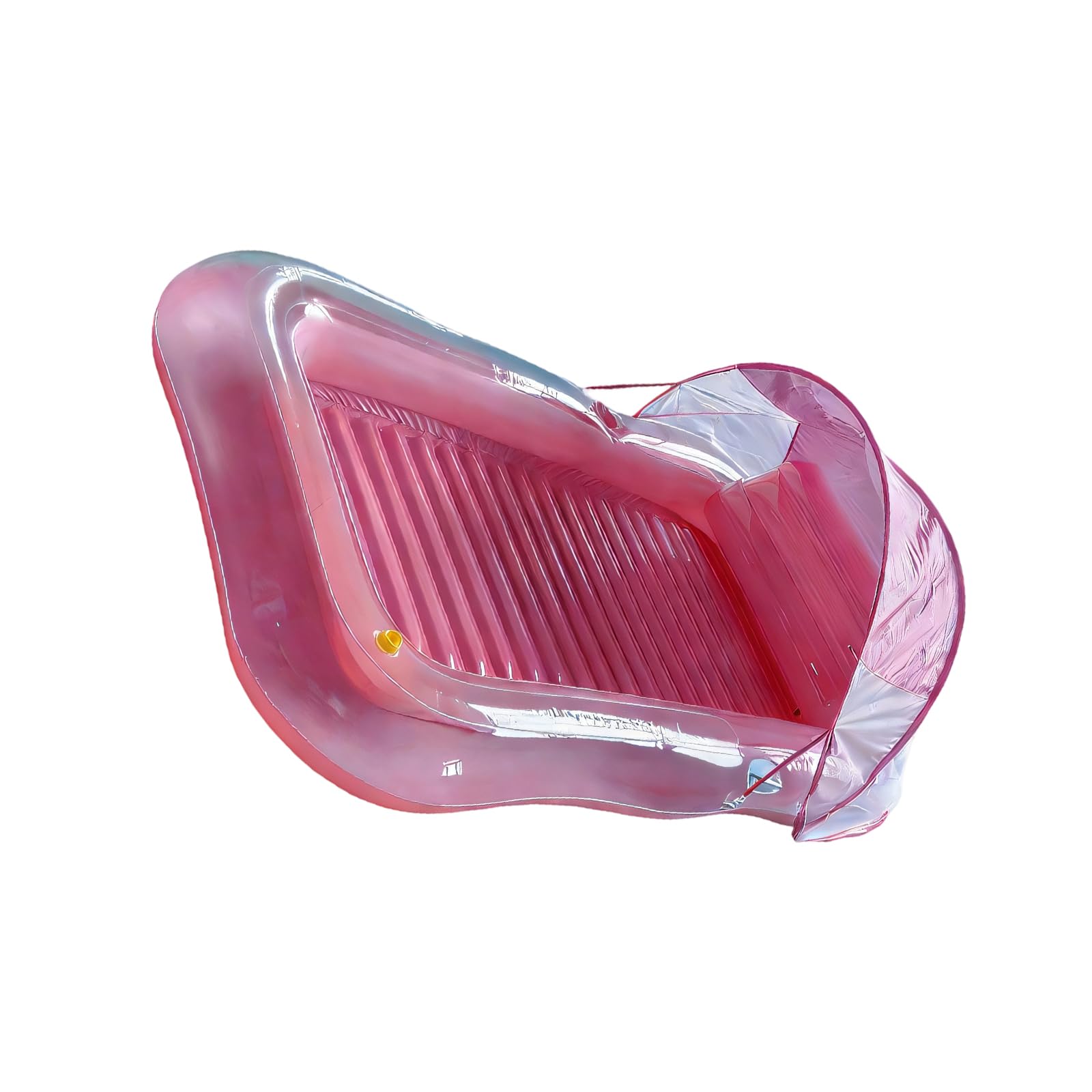 Transat gonflable avec design d'eau pour le confort par temps chaud pendant les bains de soleil en plein air Tapis flottant en PVC