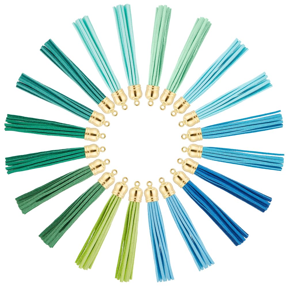 10 Nappe In Ecopelle Colorate PH PandaHall - Per Portachiavi, Bracciali Fai Da Te E Decorazioni Creative - Foto 8