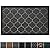 GRIP MASTER Durable All-Natural Tough Rubber Doormats, 29x17 Size, Waterproof Boots Scraper Mats, Commercial Heavy Duty Indoor Outdoor Door Mat for Winter Snow, Low-Profile Easy Clean, Gray Quatrefoil