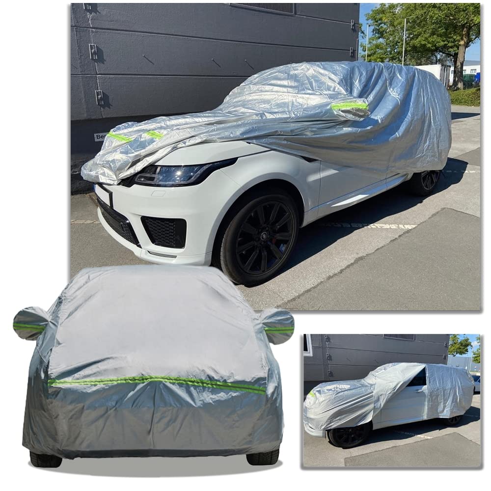 JOM Car Parts & Car Hifi GmbH 127500 Autoabdeckung Autogarage Autoplane Vollgarage Ganzgarage wasserdicht staubdicht atmungsaktiv Sonnenschutz Schneeschutz Hagelschutz