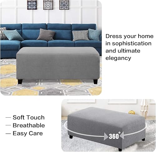 Miniatura 4 de H.Versailtex - Funda elástica para sillón (elastano), rectangular, con reposa pies para sala.