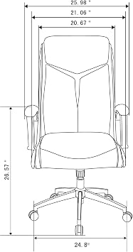 Realspace Modern Comfort Verismo Bonded Leather High-Back Executive Office Chair, Brown/Chrome, BIFMA Compliant