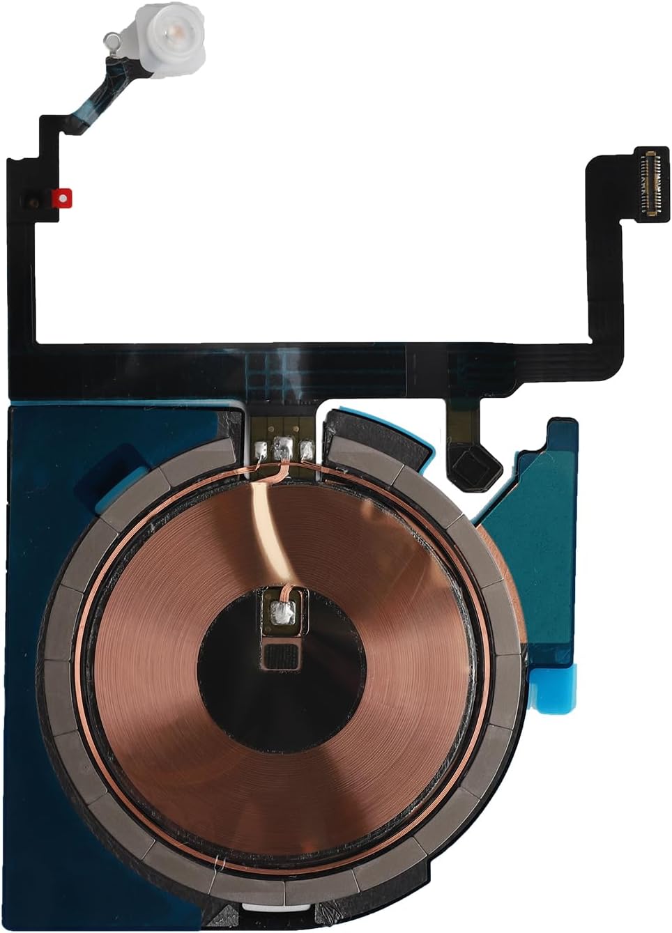 NFC Wireless Charging Coil with Flashlight Flex Cable for iPhone 15 Plus