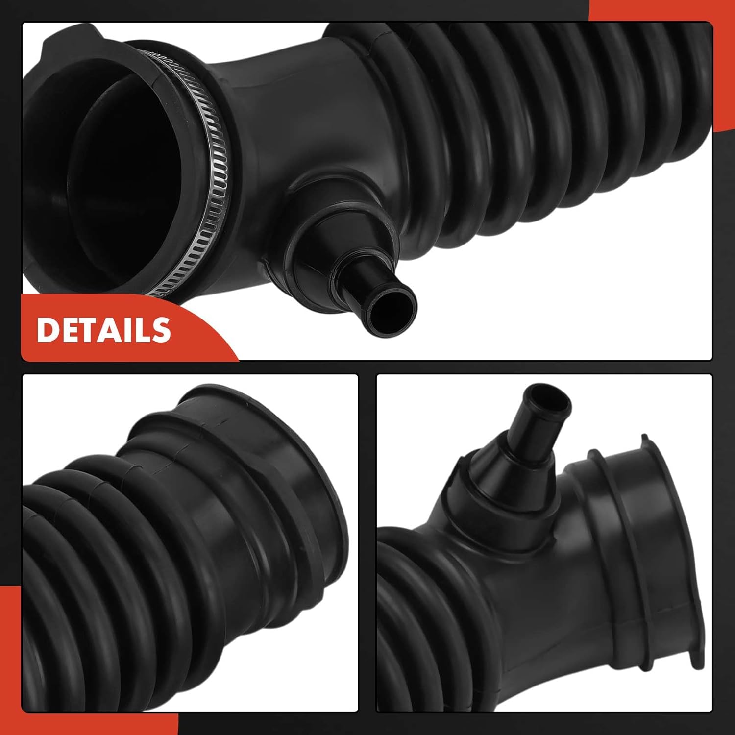 A-Premium Engine Air Clean Intake Tube Hose W/Clamps Compatible with Toyota Corolla 2009 2010 2011 2012 2013, 1.8L