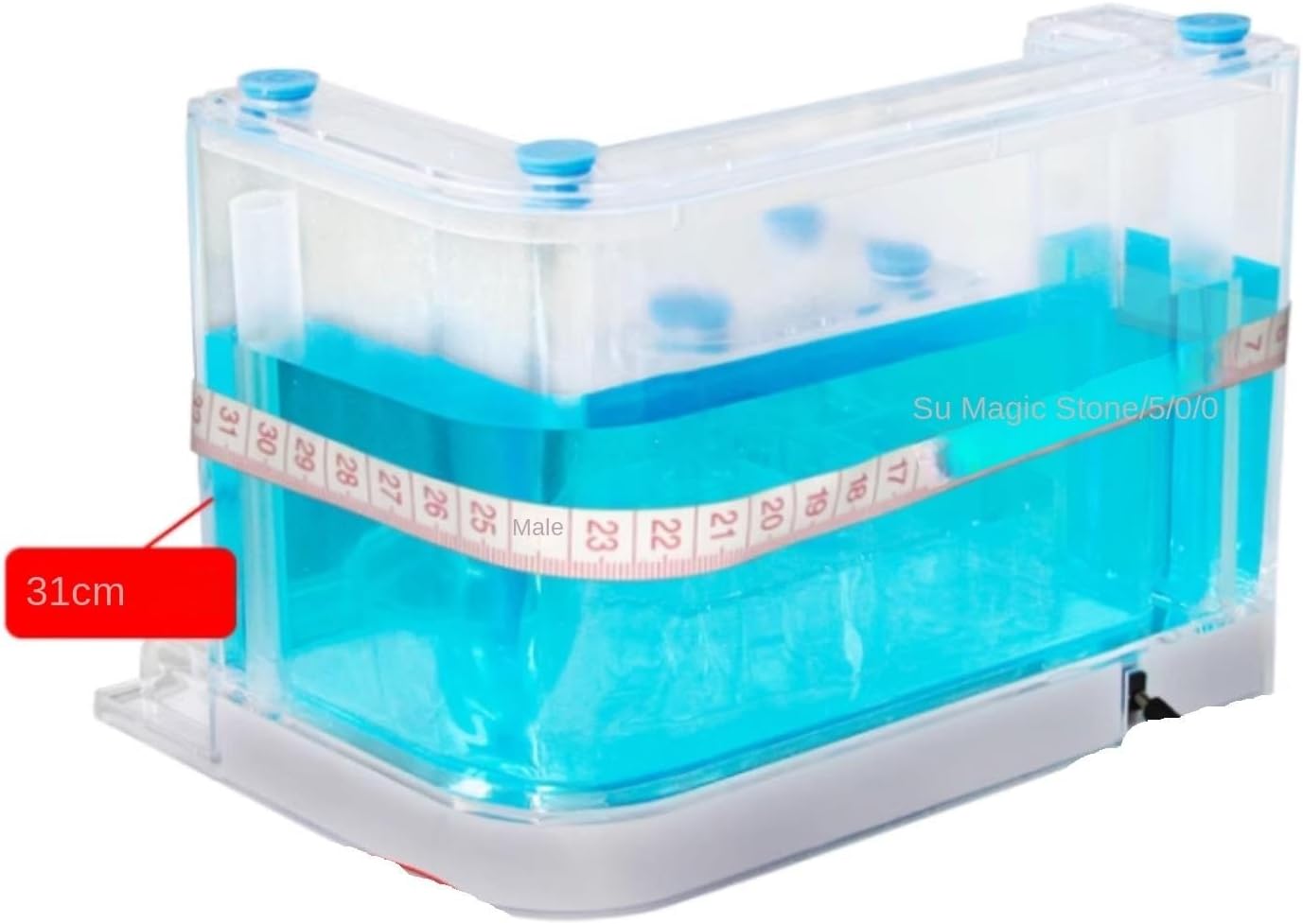 Ant Habitat Ant Farm Ant Castle Clear Acrylic Ant Castle Interactive Science Ant Nest Castle Gel Desktop Ant Farm Ant Nest Ant House Ant Nest Farm, 18cm, Blue