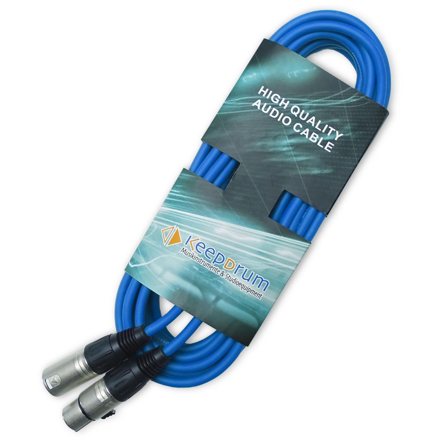 keepdrum Cable de micrófono XLR de 3 pines, longitud 10m 7 unidades