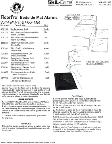 Miniatura 2 de Skil-Care FloorPro - Almohadillas de sensor solamente, 20 x 30 pulgadas, comodidad adicional para pacientes en silla de ruedas o sillas Geri,