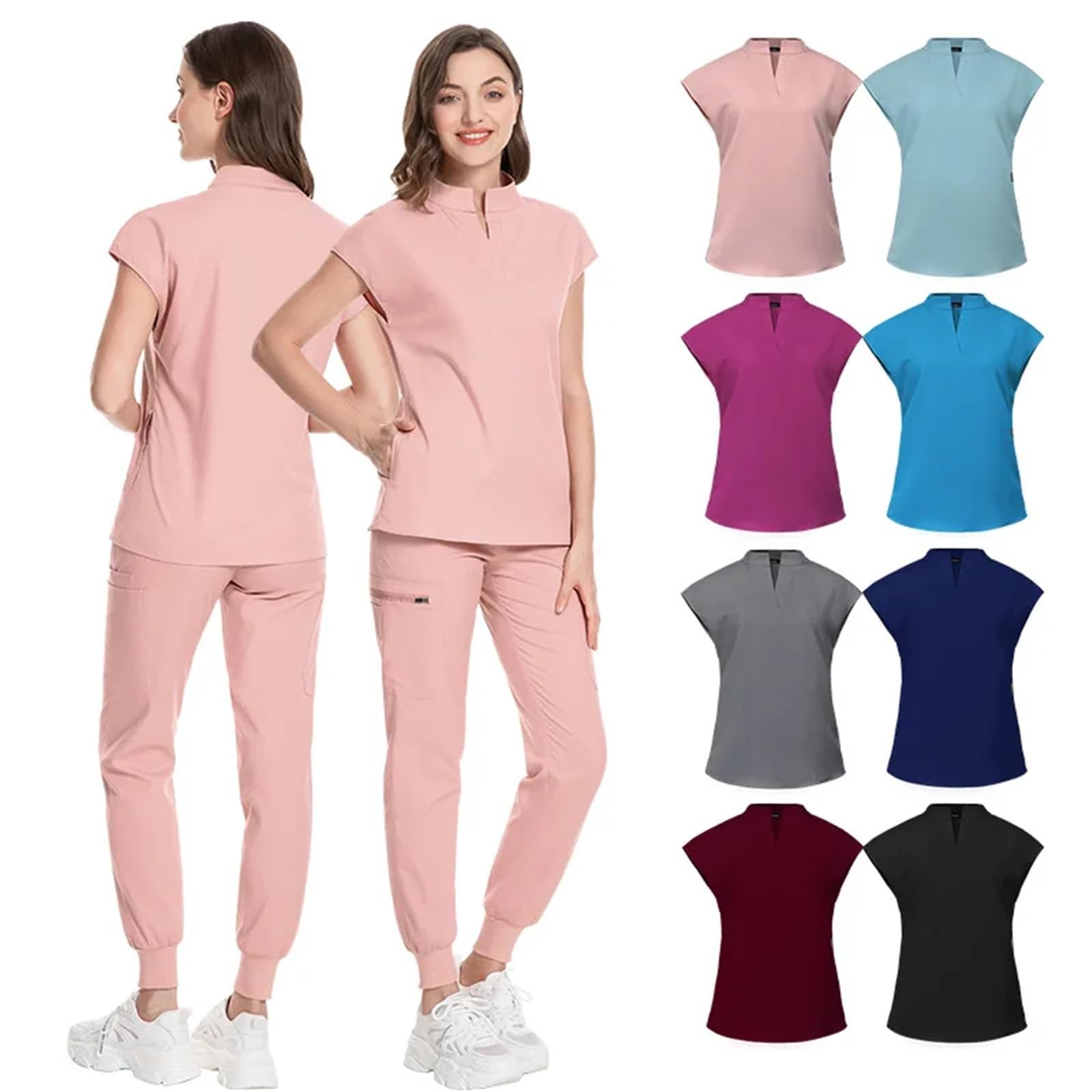 Uniforme Sanitario Unisex Uniformes médicos for Mujer, Conjuntos de Batas quirúrgicas, Blusas, Pantalones, Accesorios for Enfermeras, Tienda Mascotas, Doctor, Belleza