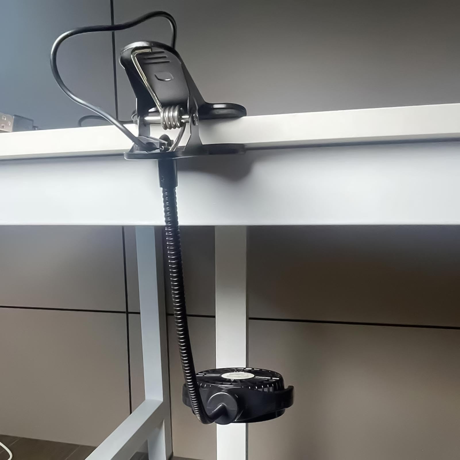 Mini ventilatore a clip – ventilatore portatile USB flessibile a collo di