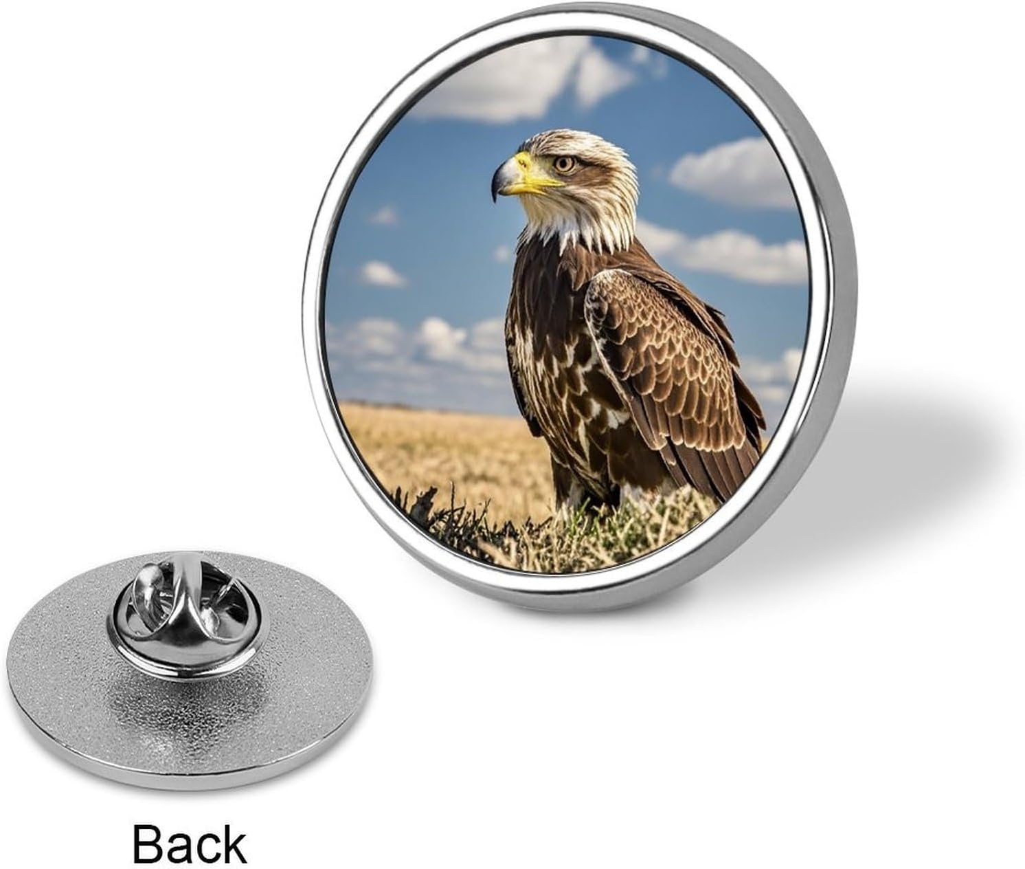 A Lone Eagle Fashion Brooches for Women Men, Lapel Pins image 3