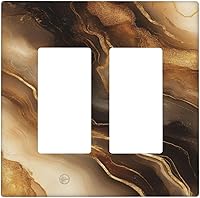 Vista 126 de Cubierta de interruptor de luz de 3 cuadrillas con diseño de flores azules púrpuras, cubierta de placa de pared de triple palanca, arbustos florales