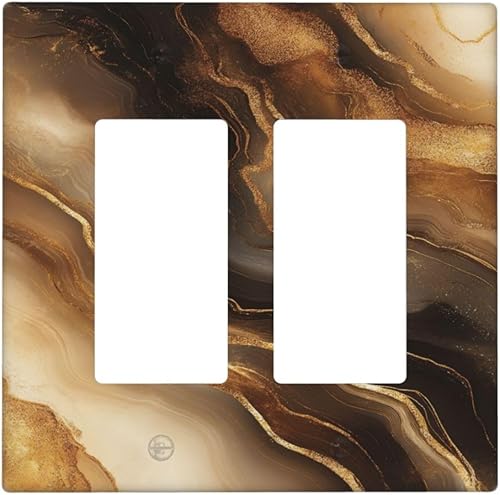 Miniatura 126 de Cubierta de interruptor de luz de 3 cuadrillas con diseño de flores azules púrpuras, cubierta de placa de pared de triple palanca, arbustos florales