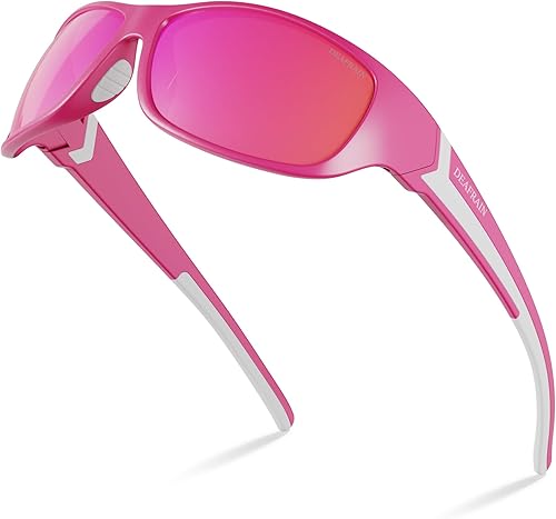 Miniatura 9 de DEAFRAIN Gafas de sol deportivas polarizadas para hombres y mujeres, para conducir, pescar, ciclismo, correr, protección UV