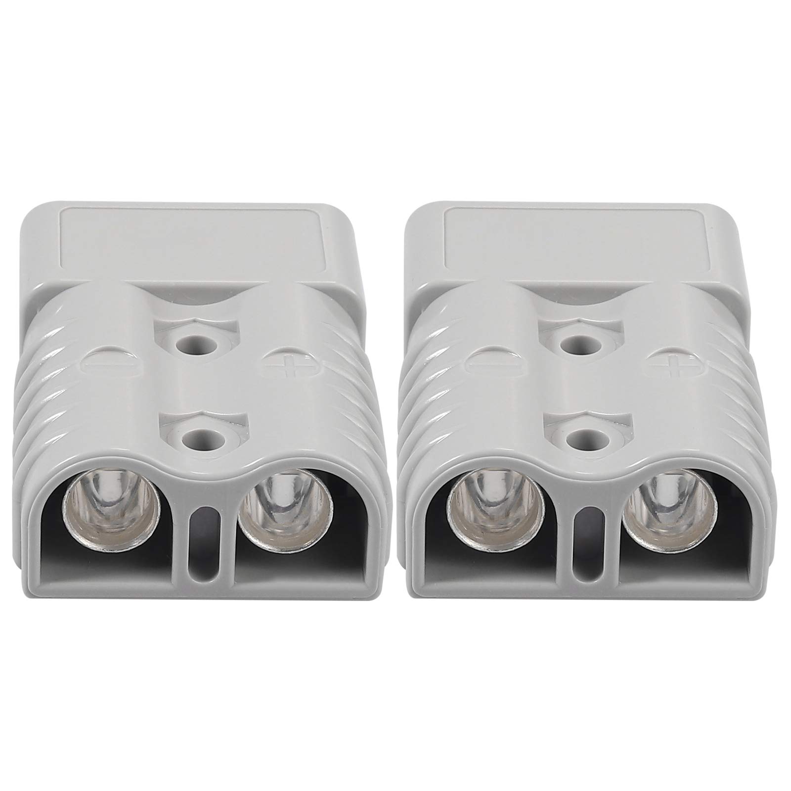 Anderson Connector 175A 600V Battery Quick Disconnect Connector with Hard rubber boot caps Modular Power Connectors Anderson plug Quick Plug Kit (Grey 175A + Rubber Caps)