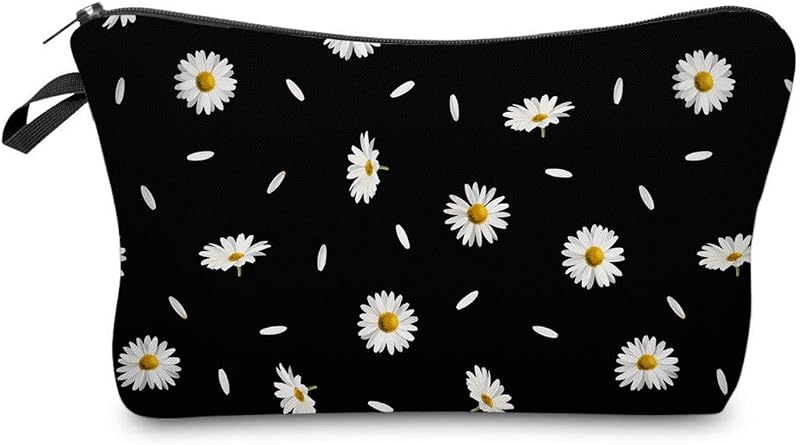 Necessaire de maquiagem Deanfun em poliéster com zíper, estampa 52366