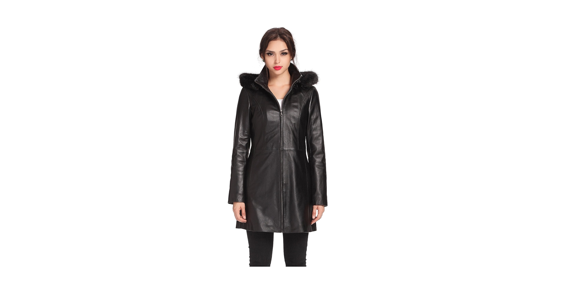 アイレネ　irene Fur hoded leather jacket レザー アイレネ irene Fur hoded leather jacket レザー IRENE?Fur