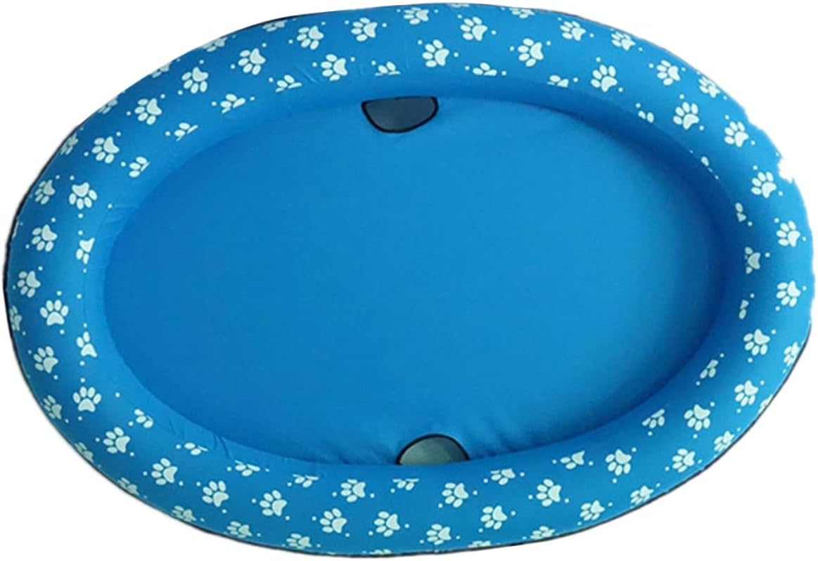 BESPORTBLE Pet Inflatable Swimming Pool Blue Foldable Pet Pool Floating Mat for Dogs and Cats Outdoor Water Play Cooling Toy