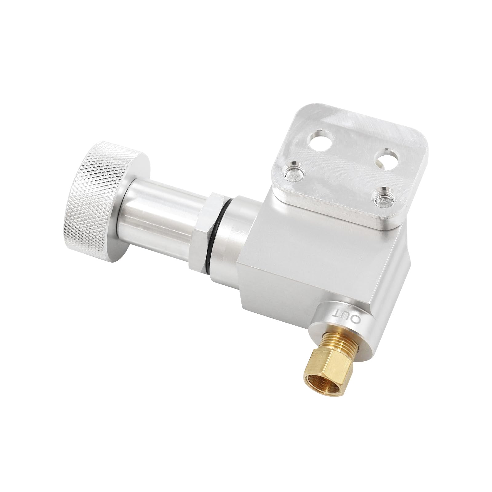 Wakects 260-8419 Bouton de Valve de Dosage Réglable, Alliage d'aluminium, Réglage Fin de l'équilibre de Freinage et de la sécurité, Personnalisable pour les Véhicules de Performance (SILVER)