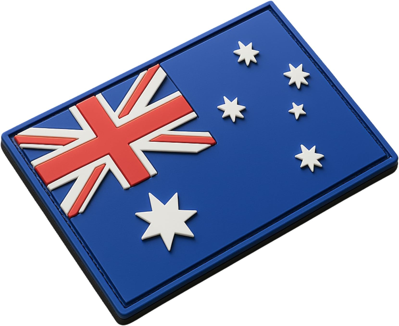 Australia Flag Rubber Patch (Colour) 8 x 5 cm - As a Badge for Uniforms, Protective Vest, Insert Bag, Jacket or Backpack - For German Armed Forces, Police and Military