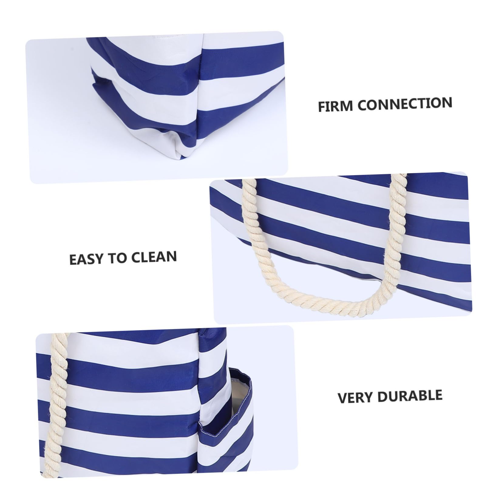 OUNONA Sac de Plage Étanche Toile Pochette Imperméable pour Activités de Plein Air Grand Sac Fourre-tout pour Plage et Piscine Bleu