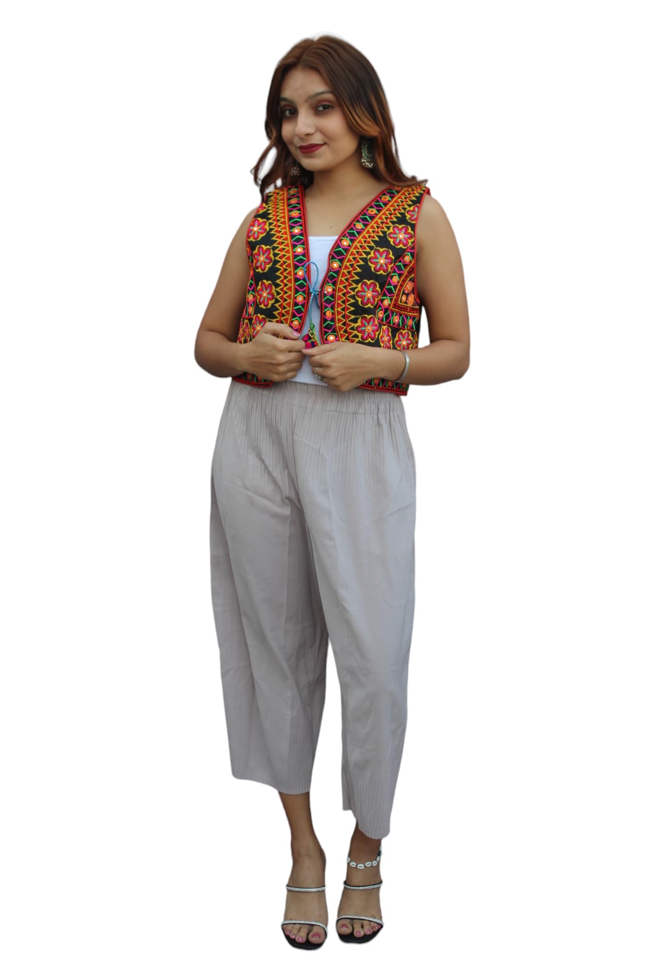 tavan Women's Embroiderd Ethnic Shrug or Jacket and Special Embroidered Cotton Koti/Jacket/Waist Coat for Women-picture-23