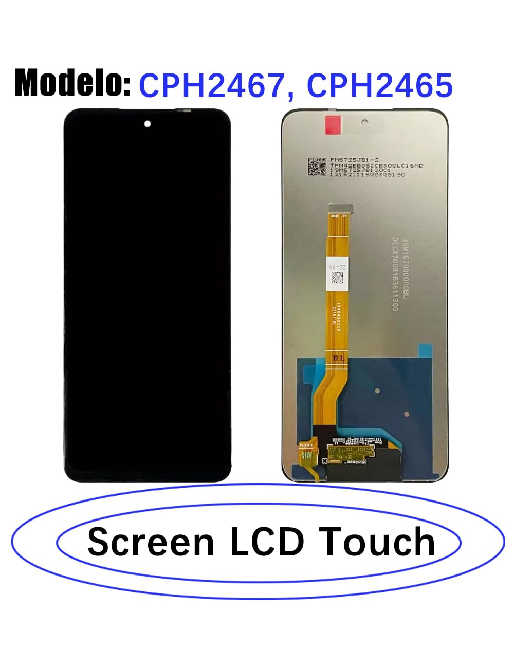 Display di ricambio per schermo LCD Oneplus Nord CE 3 Lite 5G, CPH2467 CPH2465 Display Touch Digitizer Assembly Kit parti di riparazione