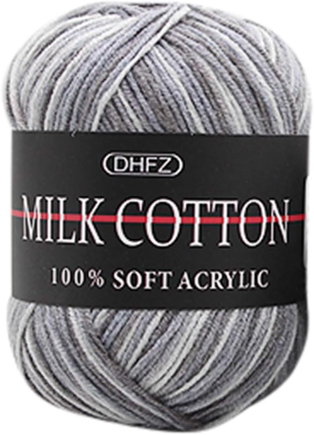 Clearance Sale !! Wool Yarn, Cotton Thread Wool Colorful Classic Wool Bulky Yarn Milk Soft Yarn Ease Thick & Quick Hometown for Crochet, Knitting & Crafting (G)