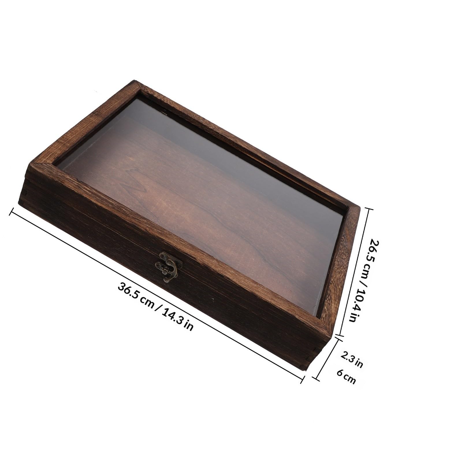 iplusmile Caja de Exhibición de Especímenes con Cerradura, Caja de Madera para Muestras, Vitrina de Insectos, Cubierta Transparente, para Especímenes y Manualidades Varios Estilos