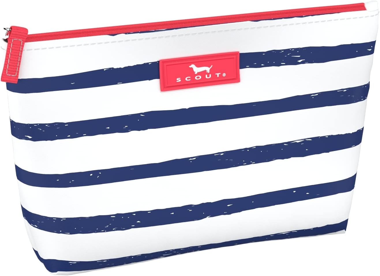 SCOUT Twiggy Pouch - Slim Water-Resistant Makeup Bag, Highly Packable, Wipes Clean, Zips Shut