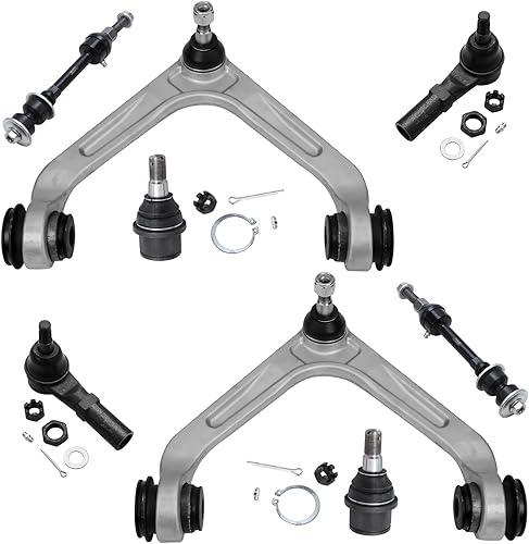 Detroit Axle - Kit de brazos de control de extremo delantero RWD para Dodge Ram 03-06 2500 3500, 2 brazos de control superior con rótula 2 varillas