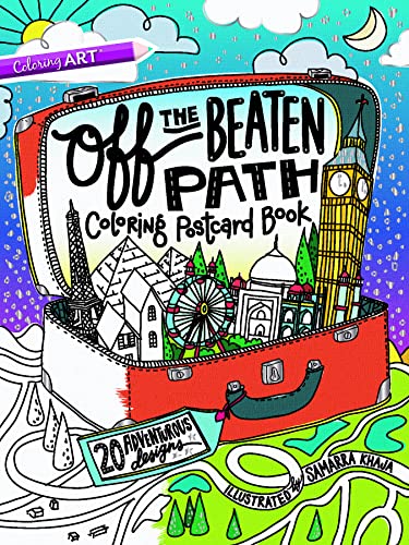 Off the Beaten Path Coloring Postcard Book: 20 Adventurous Designs