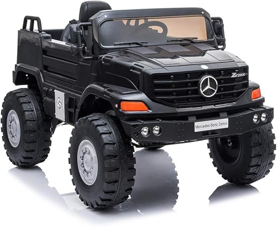 Amazon 電動乗用カー Zetros メルセデスベンツ トラック ゼトロス 電動乗用玩具 乗り物おもちゃ 0919 ブラック 電動乗用 おもちゃ