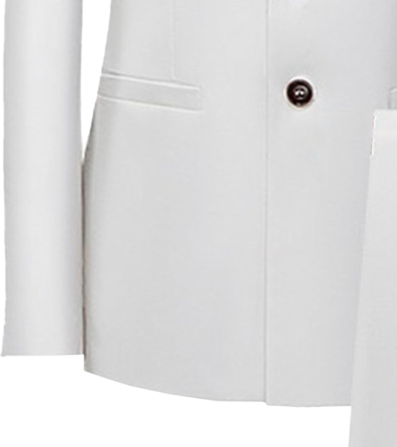 Men's Button Up Stand Collar Prom Suit Set Comfort 2 Piece Wedding Dress Suits Stylish Embroidered Blazer Pants Sets (White5,Medium)