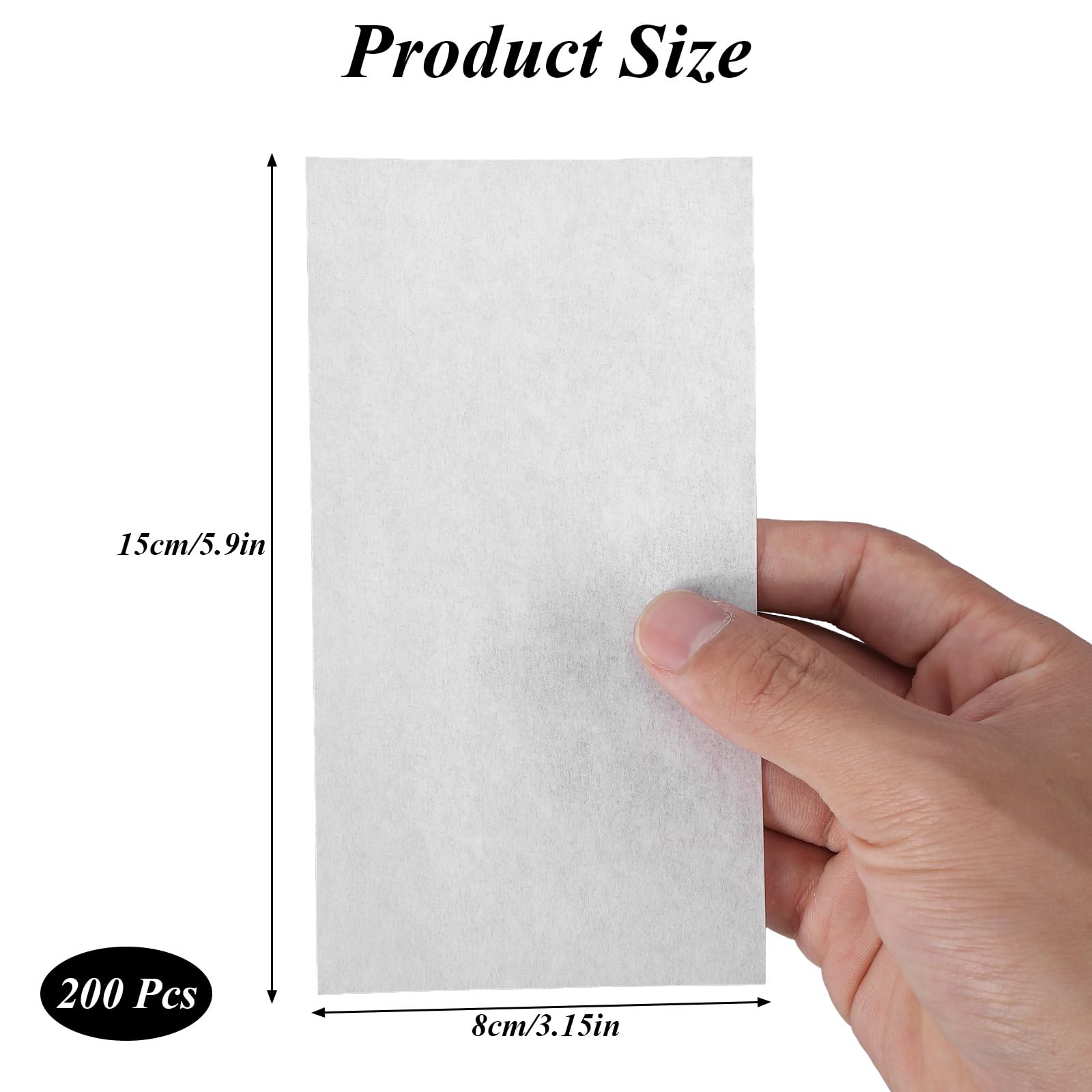 Papel para Permanente 200 Piezas 15x8 cm Desechable Resistente al Calor Frío y Calor