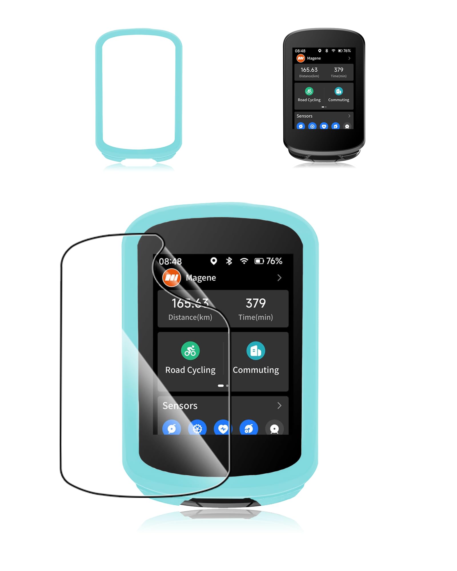 Funda De Silicona Para Ordenador De Bicicleta Magene C506/C506SE - Protectora, Impermeable, Antigolpes