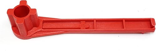 Vista 10 de JSP Manufacturing Llave de gas y bung llave de tambor sólido sin chispas (rojo) (1)