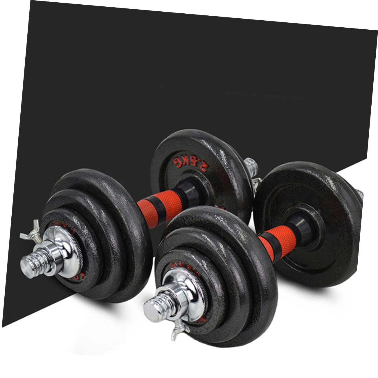 Zerodeko 4pcs Barbell Collars Dumbbell Nut Slip Nut Double Design Material for Barbell Dumbbell Weights