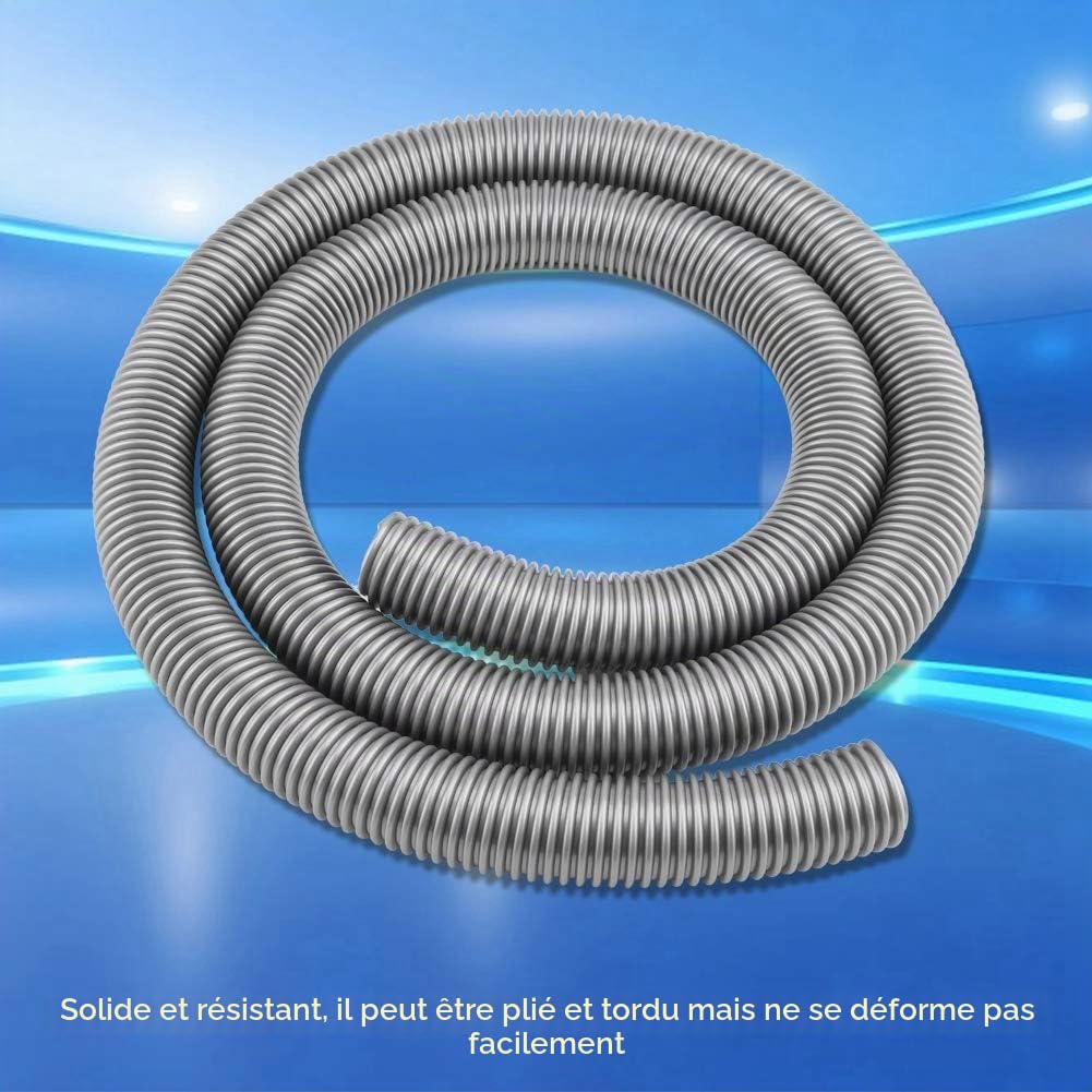 Dioche Aspirateur Tuyau Aspirateur Tube Eva Noir 2M Tuyau Flexible Tube Souple Tuyau Intérieur 32Mm Extérieur 39Mm Ménage Aspirateur Accessoire