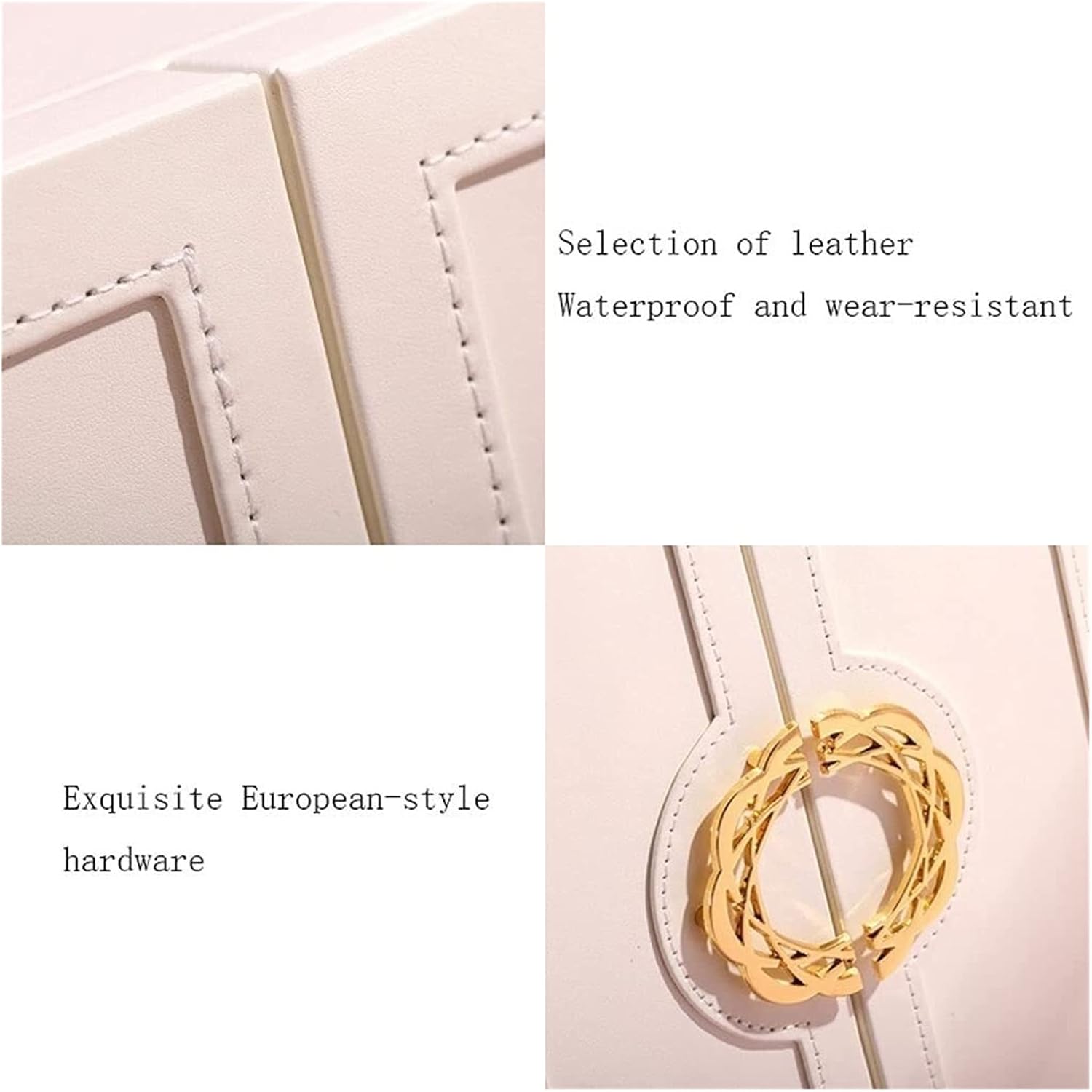 Jewelry Box Jewelry Box Leather Jewelry Storage Box, Light Luxury Earrings Ring Jewelry Organize Box, Drawer Type Large-capacity Jewellery Organizer (B)