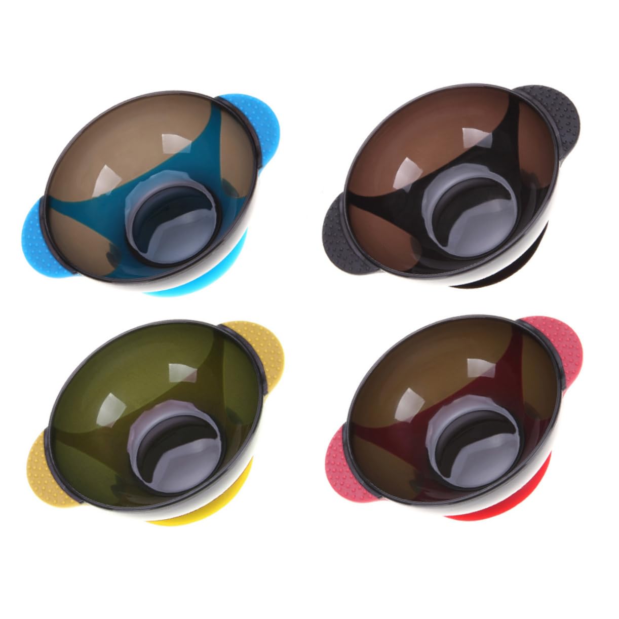VICASKY 3 Sätze Saugnapf Runden Rührschüssel Für Haare Sterben Haare Färben Haarfärbemittel Mischschale Färbeschale Farbschalen Haar Malvorlagen Farbmischschüsseln Kieselgel 4 Stück * 3