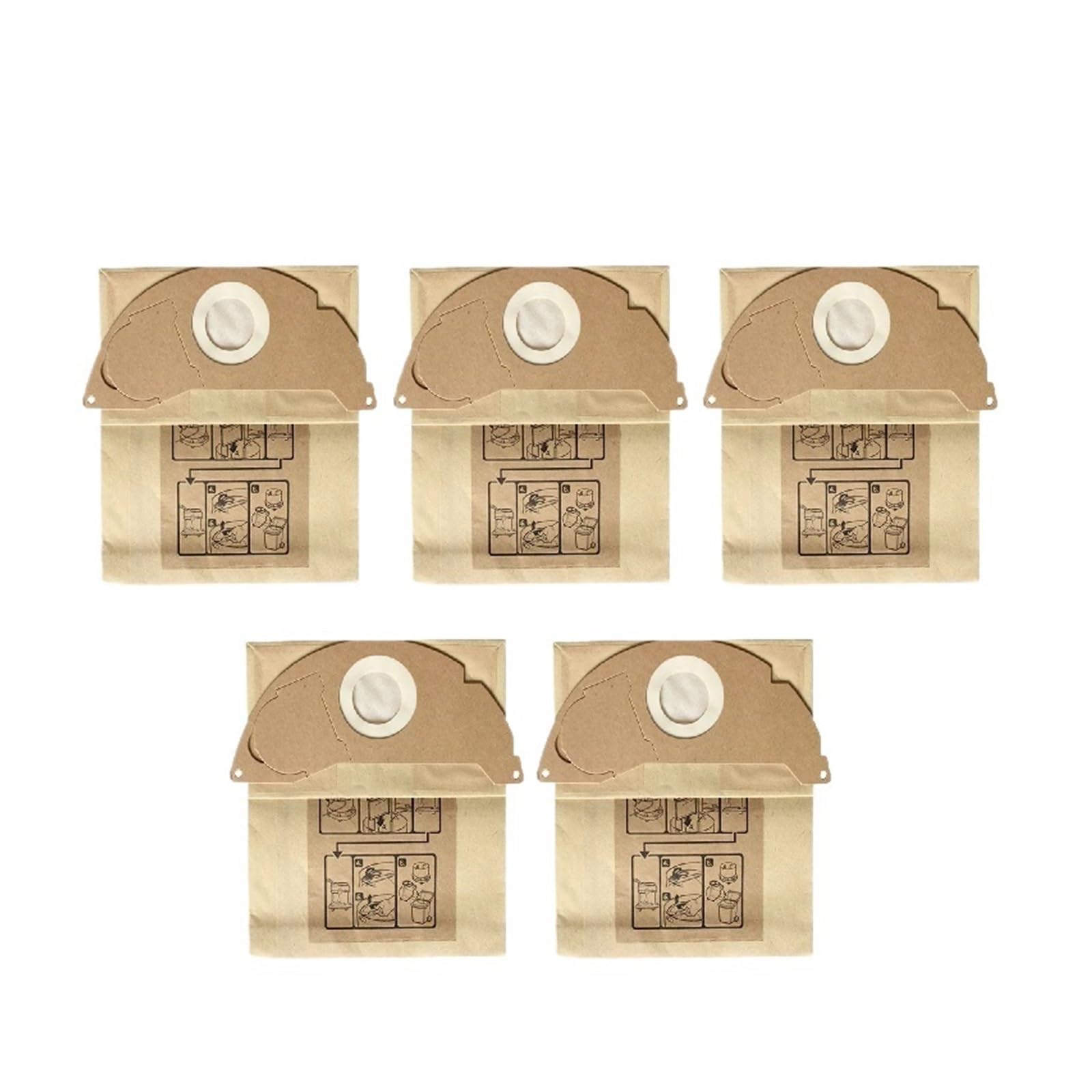 MWMYQUEXT Compatible For KARCHER WD2250 A2004 A2054 MV2 WD2.(5pcs)