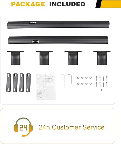 Miniatura 3 de Barra transversal de 220 libras para Ford Explorer 2016-2019, barra transversal, accesorios para portaequipajes (con rieles laterales de techo)