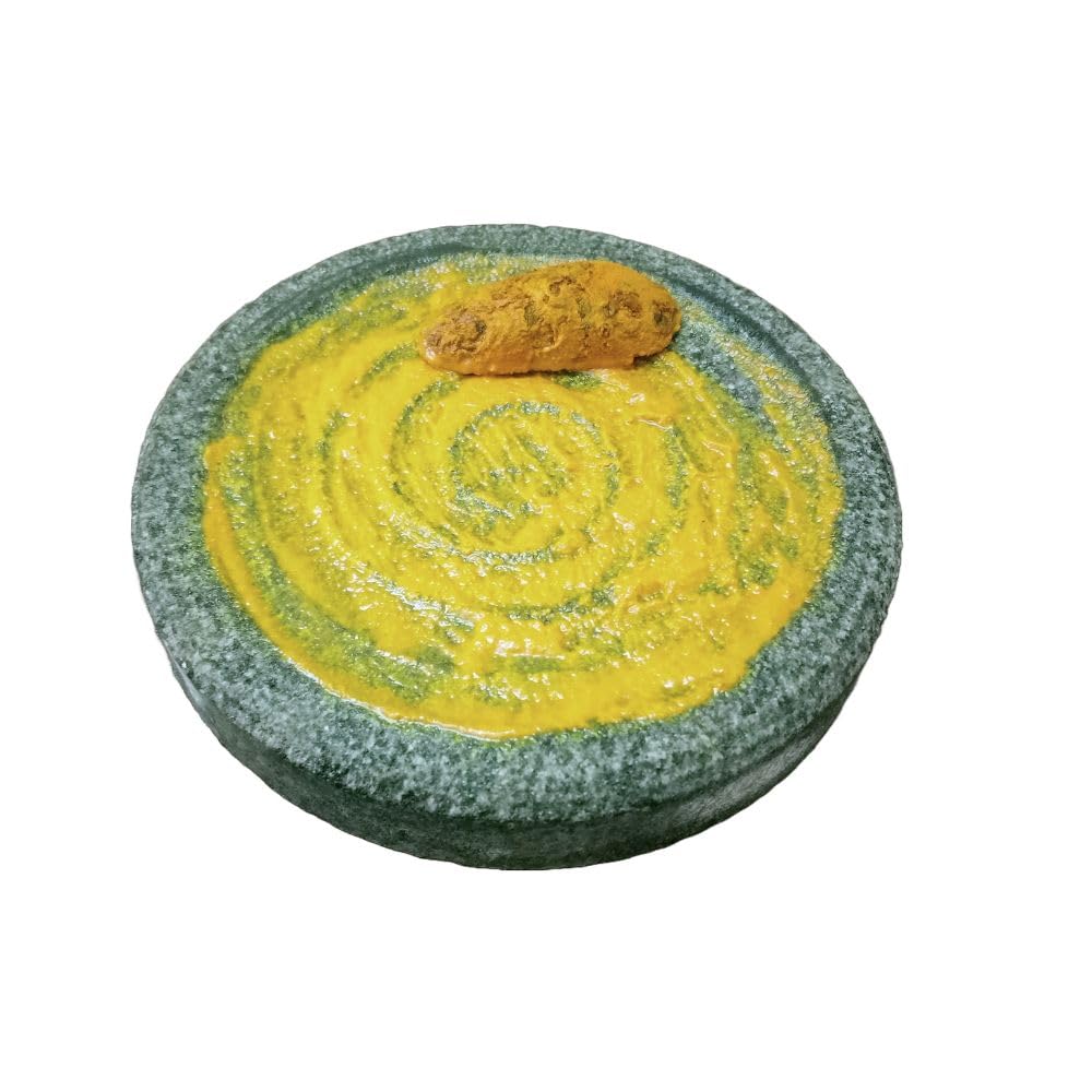 (Large) 5 Inch Turmeric, Haldi, Sandalwood, Manjal Ora kallu Rubbing Grinding Stone for Baby | Round Shape (12 X 12 X 2 cm) (5_Inch) (B0D9Y2MTD4) Amazon Price History, Amazon Price Tracker